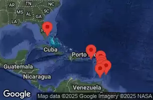 EXPLORA II - trasa 10 nocy podróż z: Miami w dniu 05/12/2025 - Stati Uniti, Isole Vergini americane, Guadalupa, Martinica, Saint Lucia, Grenada, Saint Vincent e Grenadine, Barbados