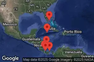 EXPLORA II - trasa 11 nocy podróż z: Miami w dniu 05/01/2026 - Stati Uniti, Colombia, Panama, Costa Rica, Isole Cayman, Porto Rico