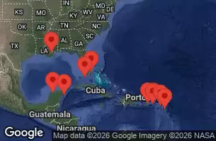 EXPLORA II - trasa 18 nocy podróż z: Miami w dniu 14/02/2026 - Stati Uniti, Messico, Isole Vergini americane, Isole Vergini britanniche, Antigua e Barbuda, Saint-Barthélemy, Porto Rico, Barbados