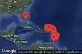 Stati Uniti, Isole Vergini americane, Isole Vergini britanniche, Antigua e Barbuda, Saint-Barthélemy, Porto Rico, Grenada, Saint Vincent e Grenadine, Barbados, Martinica, Saint Kitts e Nevis