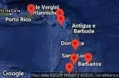 Porto Rico, Grenada, Saint Vincent e Grenadine, Barbados, Martinica, Saint-Barthélemy, Saint Kitts e Nevis, Stati Uniti