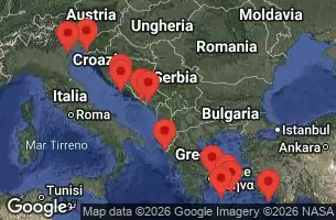 EXPLORA II - trasa 15 nocy podróż z: Piraeus (Athens) w dniu 14/06/2027 - Grecia, Croazia, Italia, Slovenia, Montenegro, Spagna