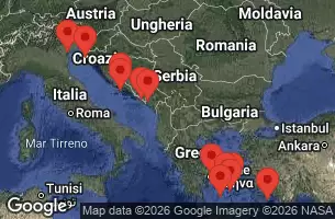 EXPLORA II - trasa 15 nocy podróż z: Piraeus (Athens) w dniu 26/07/2027 - Grecia, Croazia, Italia, Montenegro, Spagna