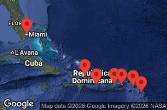 Stati Uniti, Rep. Dominicana, Isole Vergini americane, Antigua e Barbuda, Saint-Martin, Porto Rico, Turchia
