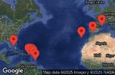 Spagna, Portogallo, Antigua e Barbuda, Isole Vergini britanniche, Porto Rico, Stati Uniti, Isole Vergini americane, Guadalupa, Barbados, Dominica, Sint Maarten