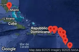 EXPLORA I - trasa 16 nocy podróż z: Miami w dniu 28/01/2026 - Stati Uniti, Isole Vergini americane, Guadalupa, Barbados, Martinica, Saint Kitts e Nevis, Porto Rico, Isole Vergini britanniche, Antigua e Barbuda, Saint-Barthélemy, Anguilla