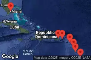 EXPLORA I - trasa 9 nocy podróż z: Miami w dniu 28/01/2026 - Stati Uniti, Isole Vergini americane, Guadalupa, Barbados, Martinica, Saint Kitts e Nevis, Porto Rico