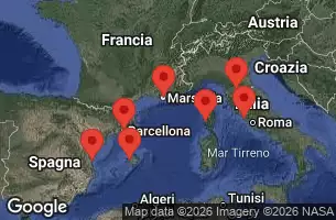 EXPLORA I - trasa 9 nocy podróż z: Barcelona w dniu 25/03/2026 - Spagna, Francia, Italia
