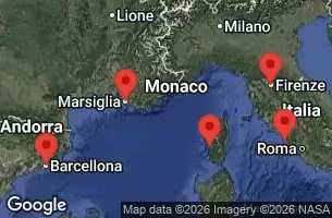 EXPLORA I - trasa 5 nocy podróż z: Barcelona w dniu 25/03/2026 - Spagna, Francia, Italia