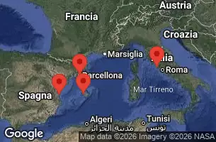 EXPLORA I - trasa 5 nocy podróż z: Civitavecchia (Rome) w dniu 29/03/2026 - Italia, Spagna, Porto Rico