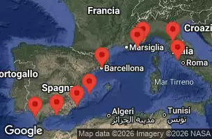 EXPLORA I - trasa 11 nocy podróż z: Barcelona w dniu 03/05/2026 - Spagna, Marocco, Francia, Monaco, Italia, Grecia