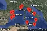 Spagna, Tunisia, Malta, Italia, Monaco, Francia