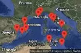 Spagna, Tunisia, Malta, Italia, Monaco, Francia