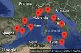 Spagna, Tunisia, Malta, Italia, Monaco, Francia