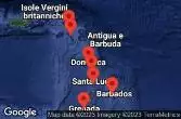 Barbados, Saint Lucia, Saint Kitts e Nevis, Saint-Barthélemy, Dominica, Martinica, Grenada