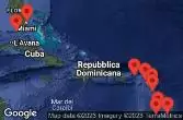 Stati Uniti, Isole Vergini britanniche, Saint-Barthélemy, Antigua e Barbuda, Guadalupa, Saint Lucia, Saint Vincent e Grenadine, Barbados
