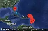 Barbados, Saint Lucia, Saint Kitts e Nevis, Saint-Barthélemy, Dominica, Martinica, Grenada, Guadalupa, Antigua e Barbuda, Isole Vergini britanniche, Stati Uniti