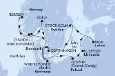Warnemunde,Gdynia,Klaipeda,Riga,Stockholm,Copenhagen,Warnemunde,Kristiansand,Bergen,Lyngdal,Oslo,Copenhagen,Warnemunde