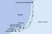 Santos,Buzios,Salvador,Copacabana,Ilhabela,Santos