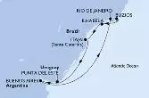 Rio de Janeiro,Buzios,Ilhabela,Itajai,Punta Del Este,Buenos Aires,Rio de Janeiro