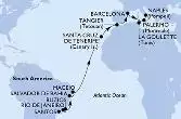 Santos,Rio de Janeiro,Buzios,Salvador,Maceio,Santa Cruz de Tenerife,Tangier,Barcelona,La Goulette,Palermo,Naples