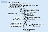 Bridgetown,Kingstown,Castries,Saint George,Fort de France,Pointe-a-Pitre,St John s,Philipsburg,Roseau,Basseterre,Fort de France,Pointe-a-Pitre,Castries,Bridgetown