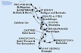 Fort de France,Pointe-a-Pitre,Philipsburg,St John s,Basseterre,Roseau,Fort de France,Pointe-a-Pitre,Bridgetown,Kingstown,Castries,Saint George,Fort de France