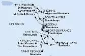 Fort de France,Pointe-a-Pitre,Philipsburg,St John s,Basseterre,Roseau,Fort de France,Pointe-a-Pitre,Kingstown,Bridgetown,Castries,Saint George,Fort de France