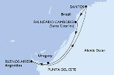 Buenos Aires,Santos,Balneario Camboriu,Punta Del Este,Buenos Aires
