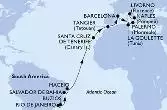 Rio de Janeiro,Buzios,Salvador,Maceio,Santa Cruz de Tenerife,Tangier,Barcelona,La Goulette,Palermo,Naples,Livorno