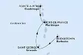 Bridgetown,Saint George,Fort de France,Pointe-a-Pitre