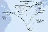 Shanghai,Gangjeong,Fukuoka,Shanghai,Naha,Kagoshima,Shanghai