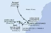 Santa Cruz de Tenerife,Puerto del Rosario,Funchal,Arrecife de Lanzarote,Las Palmas de G.Canaria,Santa Cruz de La Palma,Santa Cruz de Tenerife