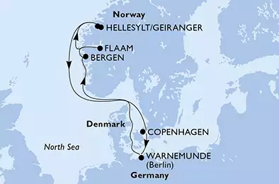 Denmark, Germany, Norway