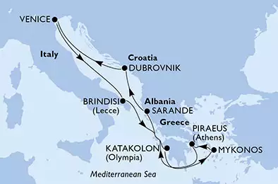 Italy, Greece, Albania, Croatia