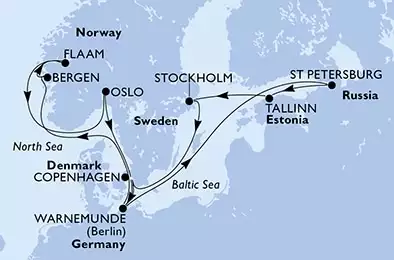 Denmark, Germany, Norway, Russian Federation, Estonia, Sweden