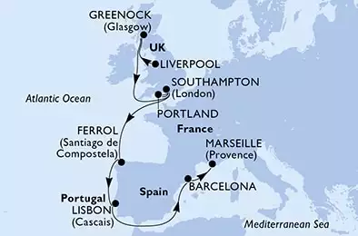 United Kingdom,Spain,Portugal,France