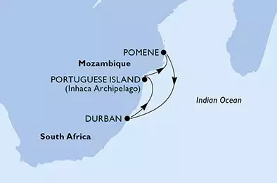 Durban,Portuguese Island,Pomene,Durban