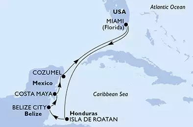 United States,Honduras,Belize,Mexico