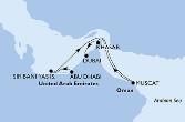 Abu Dhabi,Sir Bani Yas,Muscat,Khasab,Dubai,Dubai