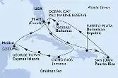 Miami,Puerto Plata,San Juan,Nassau,Ocean Cay,Miami,Ocean Cay,Ocho Rios,George Town,Cozumel,Miami