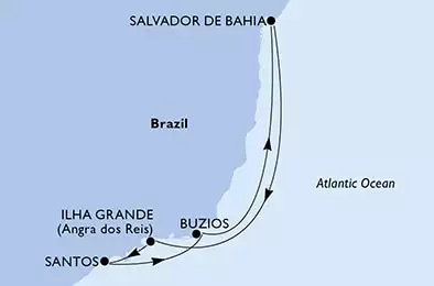 Santos,Buzios,Salvador,Ilha Grande,Santos
