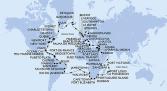 Civitavecchia,Genoa,Marseille,Barcelona,Palma de Mallorca,Siracusa,Valletta,Limassol,Haifa,Haifa,Port Said,Alexandria,Suez Canal North,Suez Canal South,Sharm El-Sheikh,Safaga,Aqaba,Jeddah,Jeddah,Mombasa,Zanzibar,Port Victoria,Port Louis,La Possession,Portuguese Island,Durban,Port Elizabeth,Cape Town,Cape Town,Walvis Bay,Walvis Bay,Jamestown,Rio de Janeiro,Rio de Janeiro,Salvador,Belem,Fazendinha,Manaus,Manaus,Santarem,Fazendinha,Castries,Bridgetown,Fort de France,Puerto Plata,Ocean Cay,Miami,Miami,New York,New York,Newport,Halifax,Sydney,Charlottetown,Quebec,Quebec,Quebec,Nuuk,Nuuk,Isafjordur,Reykjavik,Reykjavik,Belfast,Liverpool,Southampton,Le Havre,IJmuiden,Warnemunde