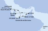 Dubai,Abu Dhabi,Sir Bani Yas,Dammam,Doha,Dubai