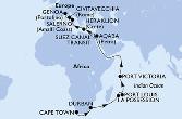 South Africa,Reunion,Mauritius,Seychelles,Jordan,Egypt,Greece,Italy