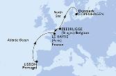 Lisbon,Le Havre,Zeebrugge,Copenhagen