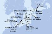 Denmark,Sweden,Germany,Poland,Latvia,Estonia,Finland