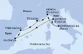 Tarragona,Toulon,Genoa,Civitavecchia,Livorno,Valencia,Tarragona