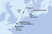 Le Havre,Zeebrugge,Copenhagen,Kiel