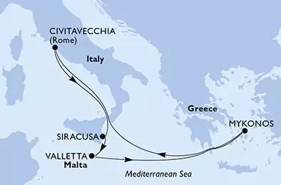 Italy,Malta,Greece